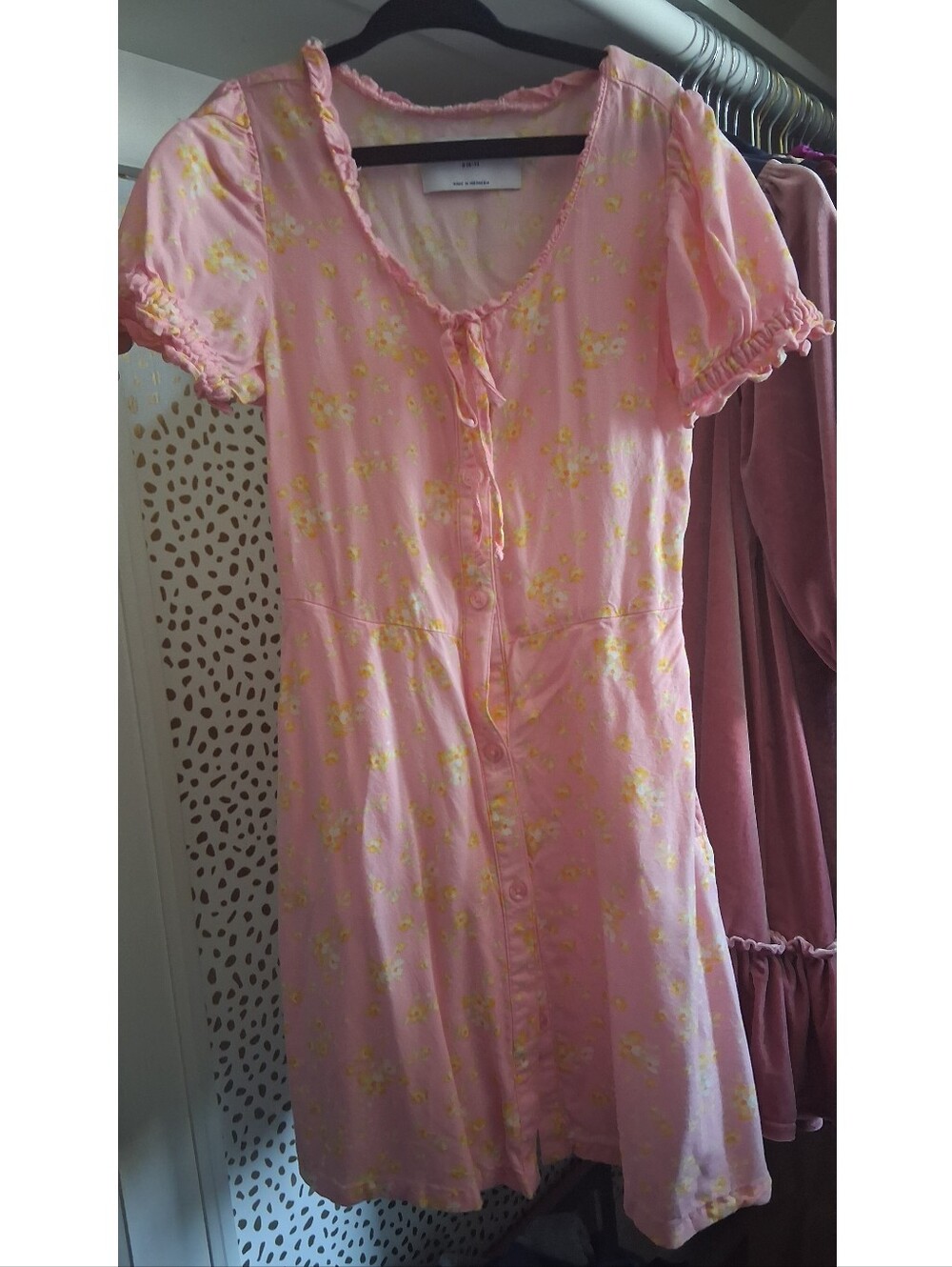 Light Pink Dress With Yellow Flowers